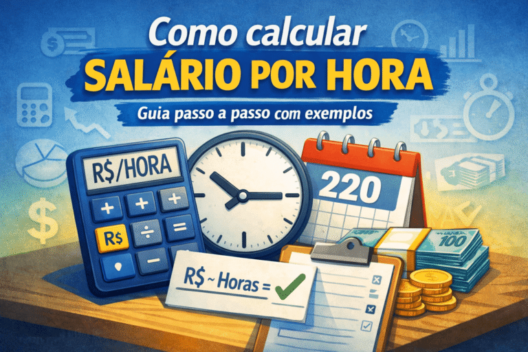 Como calcular salário por hora com fórmula simples e exemplo prático