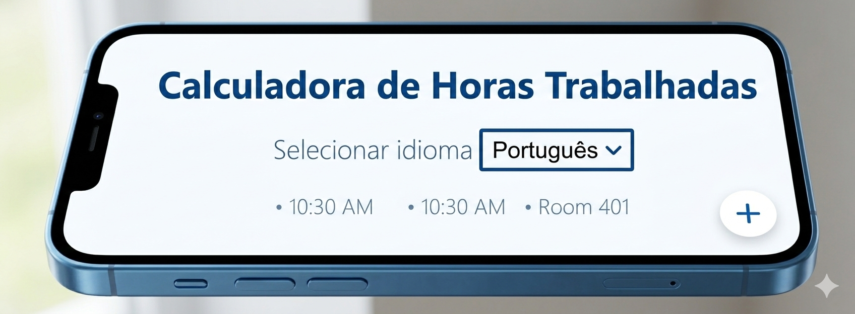 Aplicativo de cálculo de horas trabalhadas