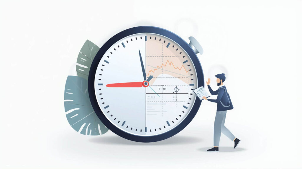 Visualização do controle de horas extras e registro de ponto para entender como calcular reflexo das horas extras no 13º salário.