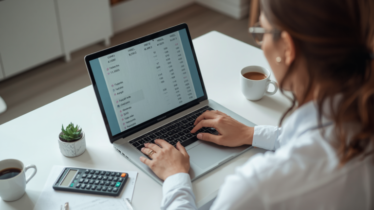 Brazilian worker calculating net salary with deductions and minimum wage increase